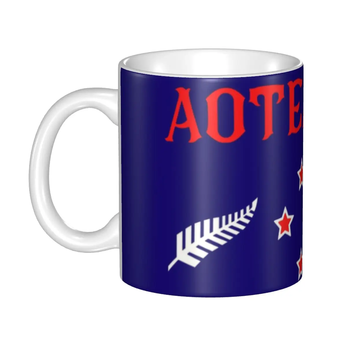 Stars Of New Zealand Aotearoa Coffee Mug DIY Customized Flag Ceramic Milk Tea Mug Outdoor Work Camping Cups And Mugs