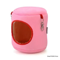 hamster parrot nest squirrel cave mouse house small pet house bed soft flannel winter warm house pet bird hanging bed