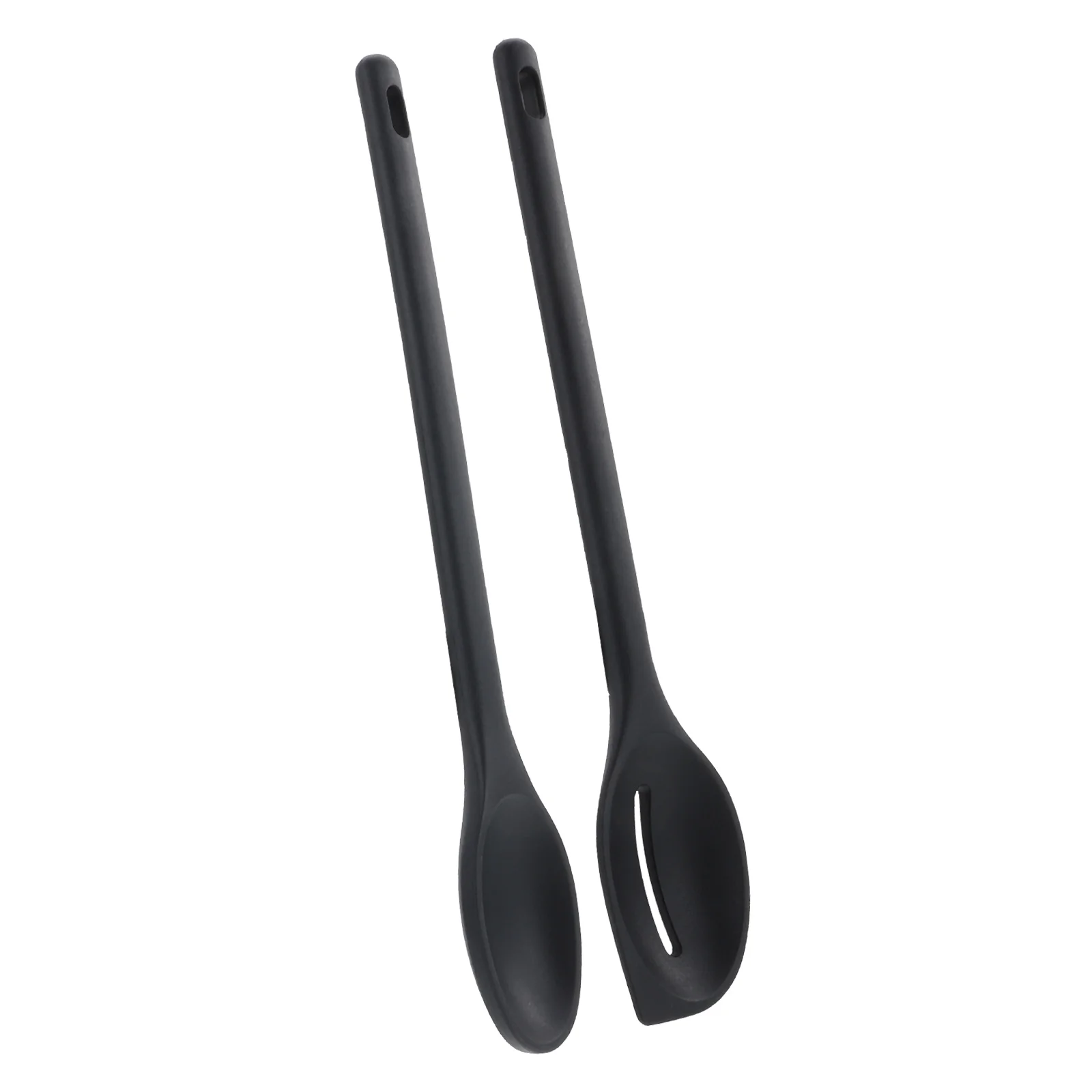 

Spoon Silicone Salad Cooking Kitchen Mixing Spatula Heat Stirring Resistantutensil Spoons Slotted Tongs Servingsauce Spatulas