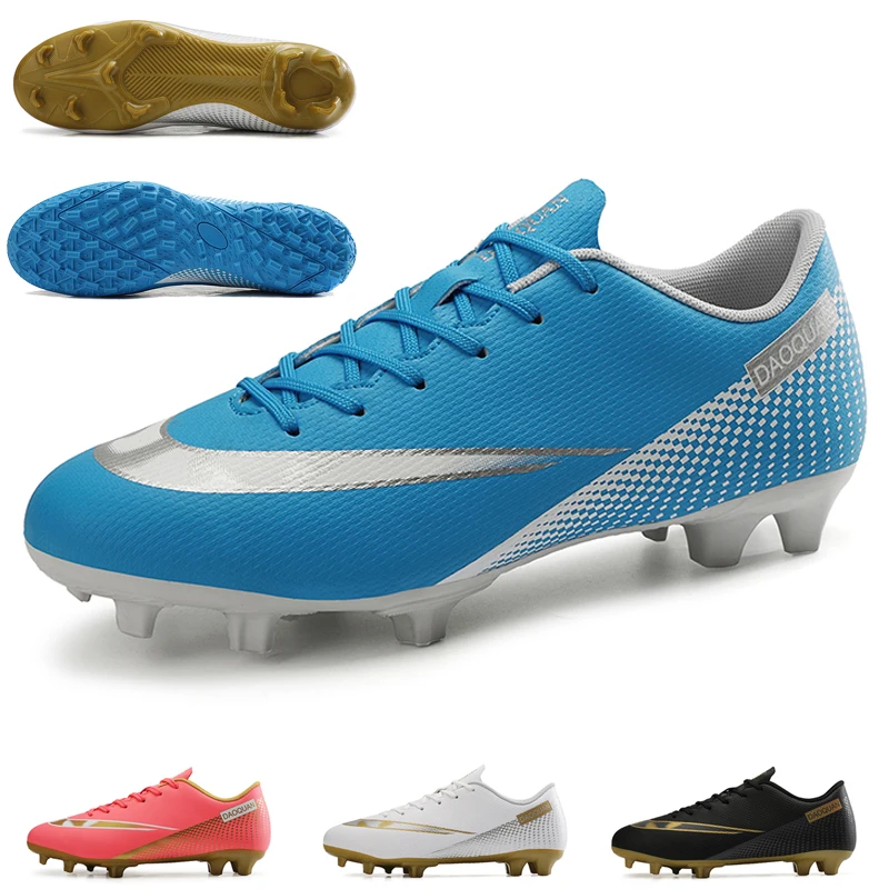 

Men Low-Top Professional Soccer Shoes Anti-Slip Kids Grass Training Football Boots Ultralight FG/TF Non-Slip Chuteira Size 36-47