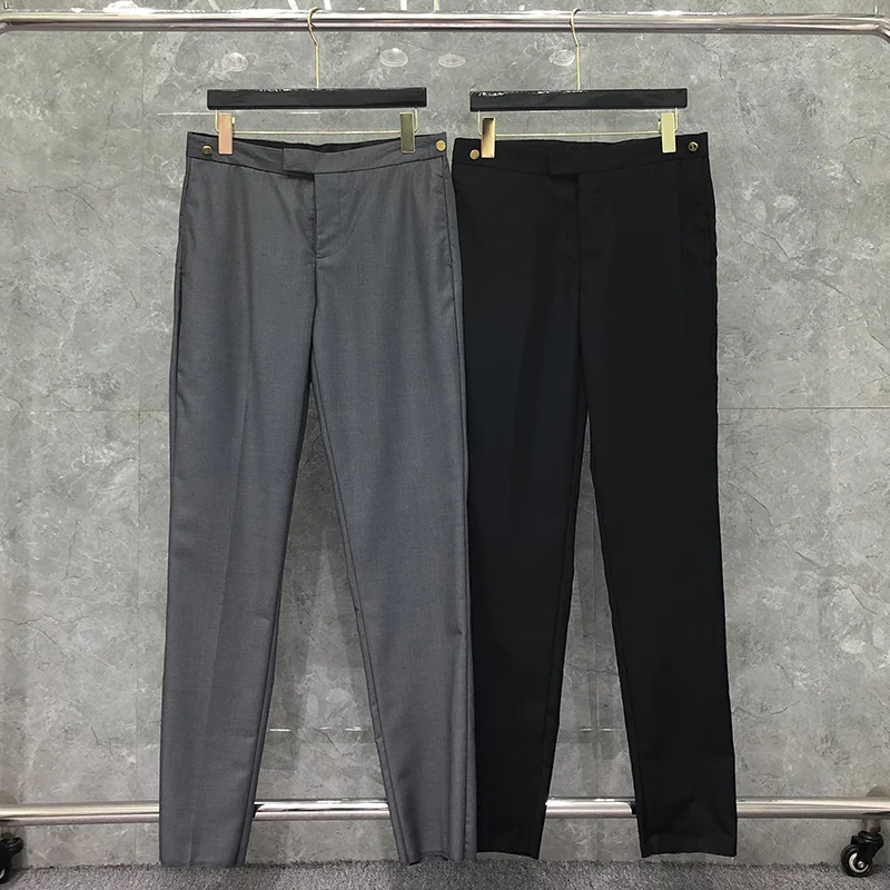

Thom TB New Cropped 2022 Fashion Men Casual Suit Pants Men's Business Striped Spring And Autumn Formal Trousers Suit-Pant