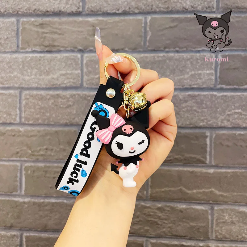 

Sanrio Accessories Keychain Kawaii Kuromi Key Ring Cartoon Anime Pvc Key Chain Girl Backpack Pendant Ornament Kids Birthday Gift