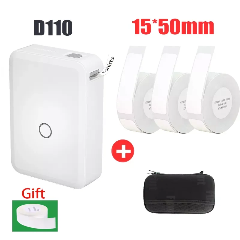 

Niimbot D110 Label Printer Label Maker Wireless Label Printer Tape Included Multiple Templates Available for Phone Office Home