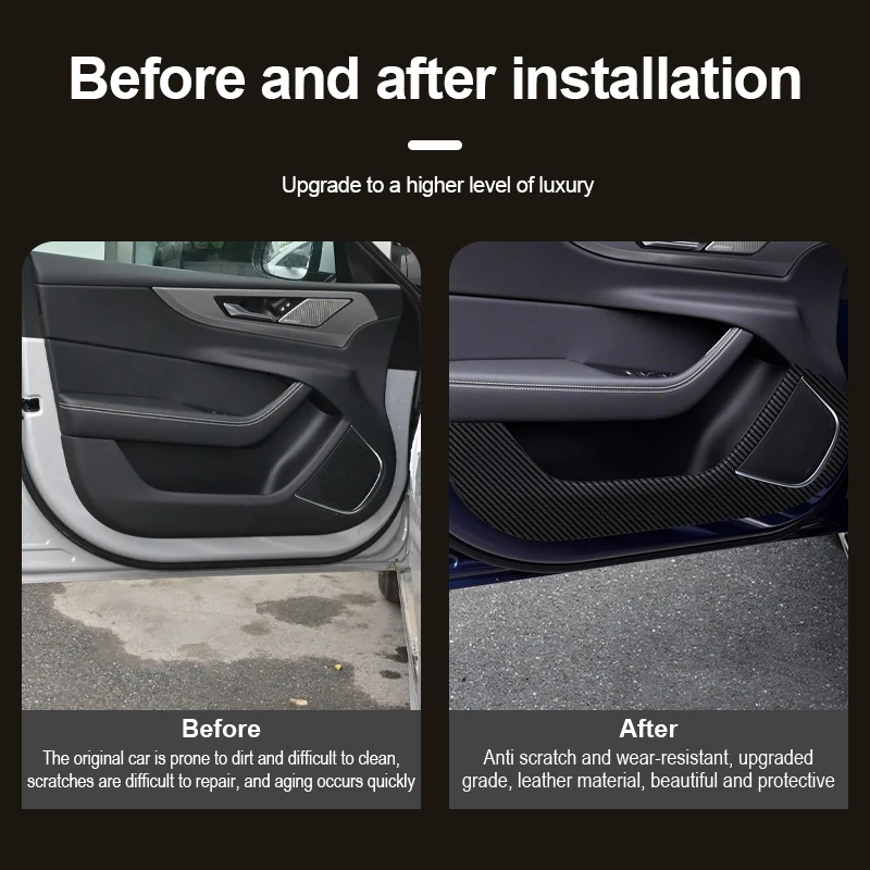 Защитный коврик для двери автомобиля защитный наклейки из углеродного волокна и