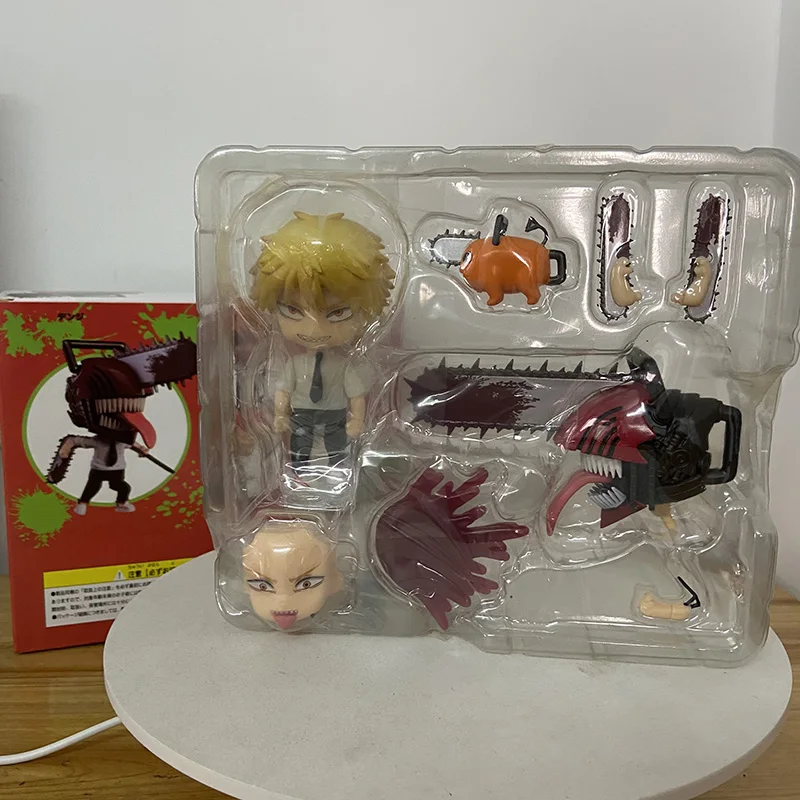 Фото Фигурка человека с Бензопилой Nendoroid Denji Anime PVC 10 см #1560 #1580 QVer. Фигурка Коллекционная модель игрушки кукла рождественский подарок №2