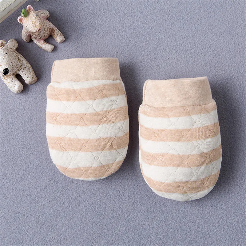 

2 Pair/set Cute Cotton Baby Knitting Mitten Newborn Anti-eat Hand Anti-Grab Face Protect Glove Baby Mitten Mittens Winter gloves