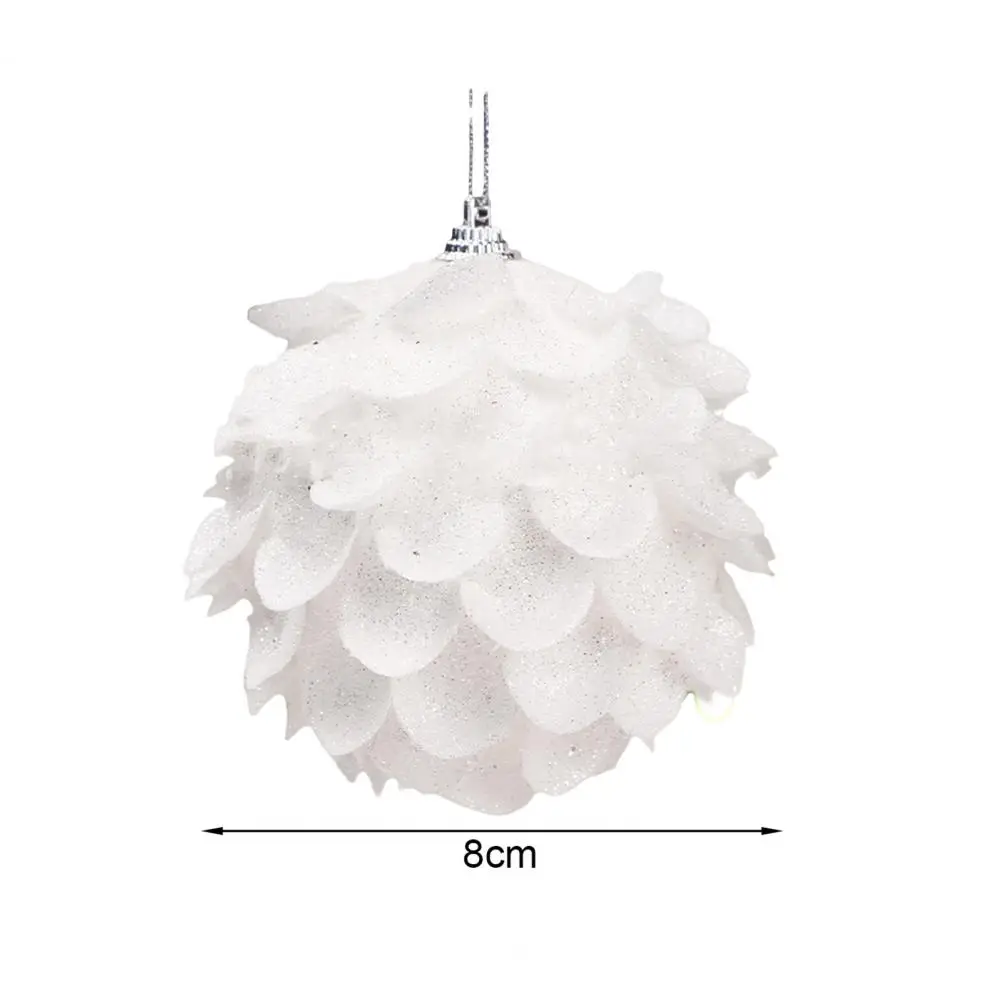 

3 шт. изысканный Рождественский шар с подвесным отверстием, украшение, многоразовые небьющиеся рождественские украшения