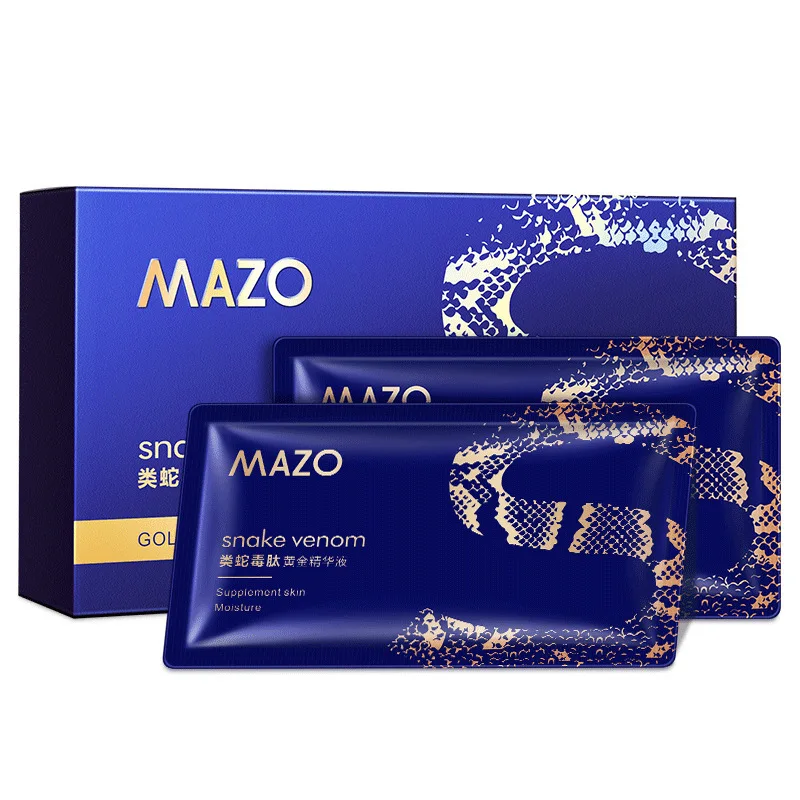 

21 Pcs MAZO Snake Venom Peptide Gold 21 Days Essence Replenishing Moisturizing Serum Repair Shrink Pore Original Nicotinamide