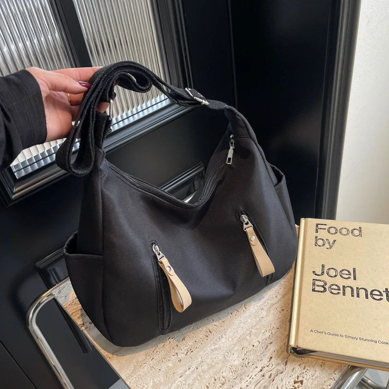 Сумка через плечо новинка 2024 однотонная Холщовая пельменей Корейская версия