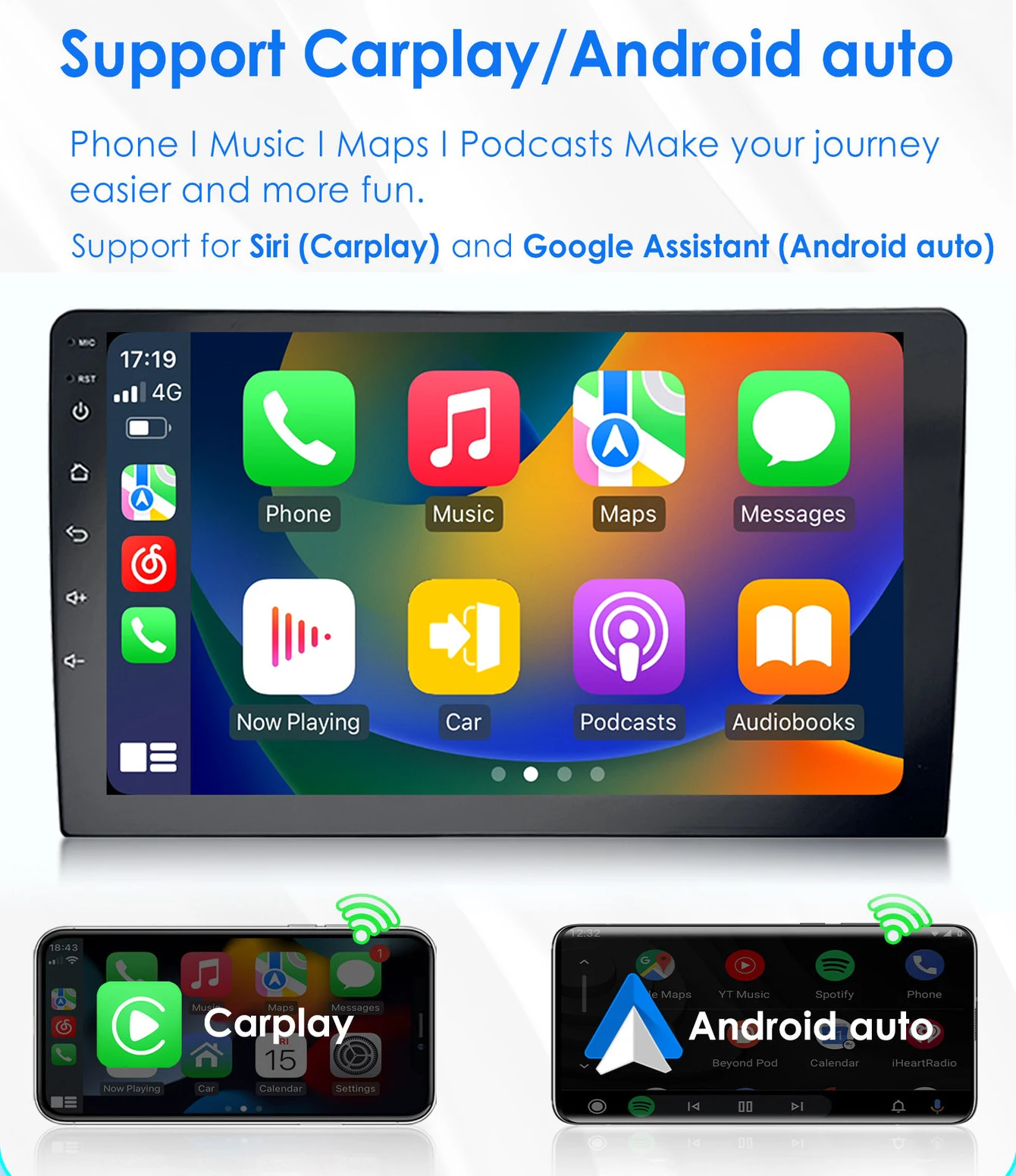 Автомобильное радио Android с беспроводным carplay GPS-навигацией FM PIP для VW New Beetle Cabriolet 1C1