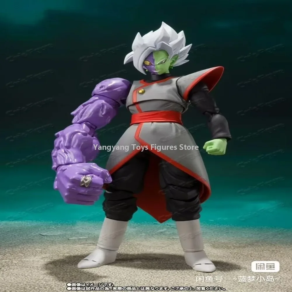 Фото 100% Оригинальная фигурка Bandai Dragon Ball SH Figuarts SHF Potara Zamasu, аниме-модель, игрушка из ПВХ, подарок, в наличии №4