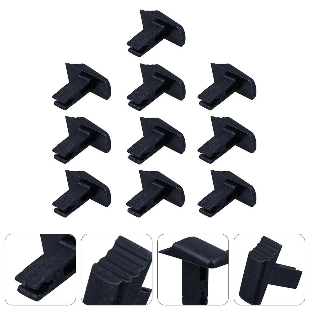 

10Pcs Single Ladder Shrink Switches Folding Ladder Switch Buttons (Black) Aluminum stairs Aluminium