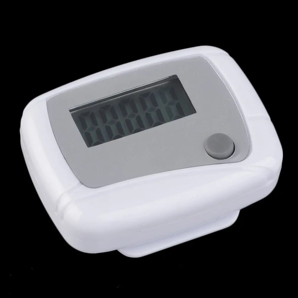 

new Portable Mini Digital LCD Running Step Pedometer Walking Distance Counter White color High Quality