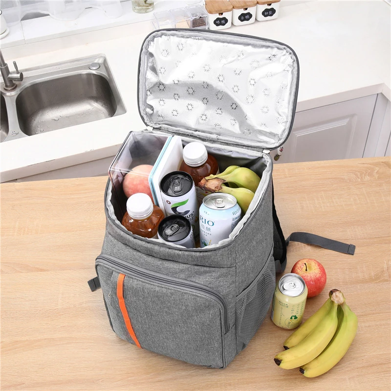 

Picnic Backpack Proof Picnic Lunch Thermal Bag Insulated Picnic Capacity Outdoor Leak Warm Bag Food Bag Storage Beverage Large