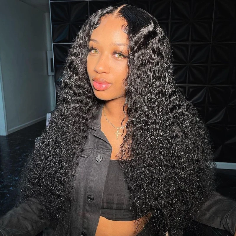 

Deep Wave Frontal Wig Human Hair 13x4 Deep Wave Human Hair Wigs Transparent HD Lace Wig 13x6 Water Wave 5x5 HD Lace Closure Wigs