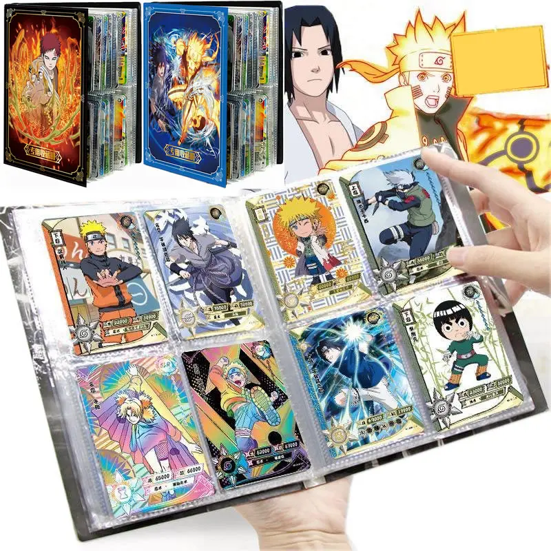 

Naruto Cards Book Holds 160PCS Album Cartoon Anime Uzumaki Game Map Holder Folder Loaded List Card Collection Kids Cool Toy Gift