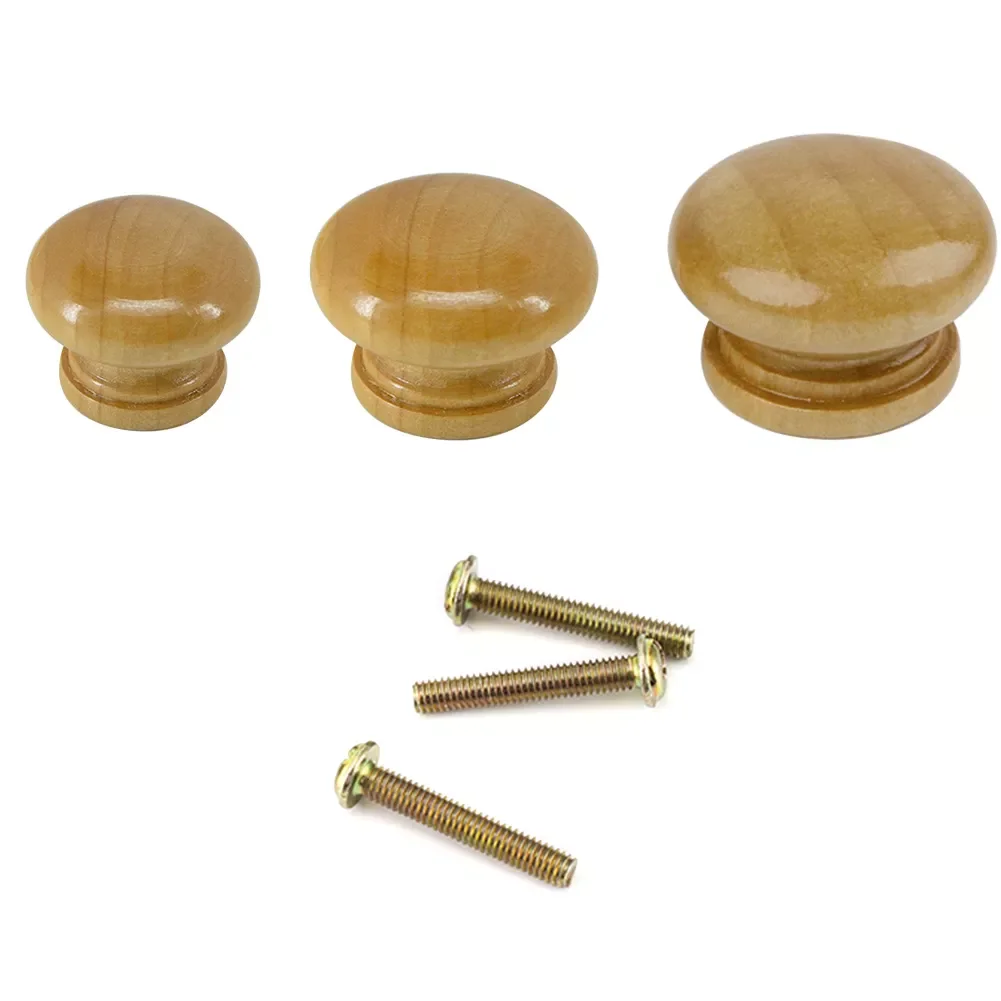 

Wooden Drawer Kitchen Cabinet Replacement Natural Wardrobe Knobs Handles Cupboard Door Wood Pull Furniture Hardware
