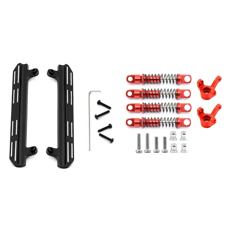 

For XIAOMI Suzuki JIMNY Metal Side Pedal Sliders Black & Shock Absorber with Steering Cup for XIAOMI XMYKC01CM JIMNY Red