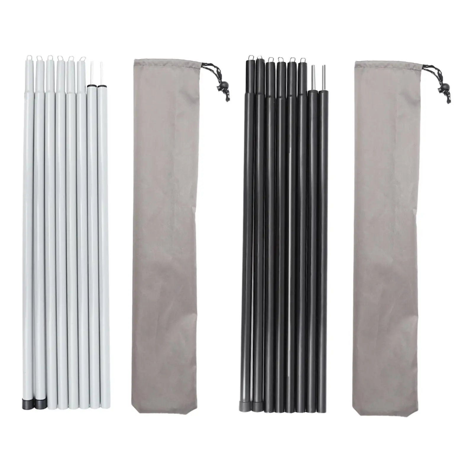 

Tent Awning Pole Folding Iron Tube Canopy Rod For Outdoor Camping Hiking Travel Sunshade Tarp Accessories