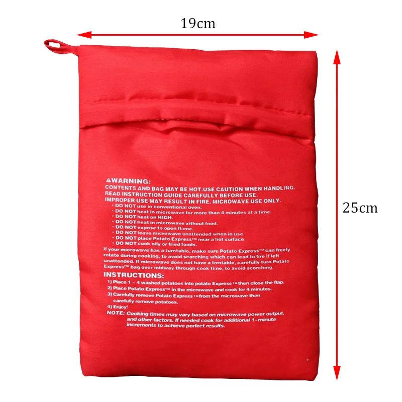 Многоразовый мешок для микроволновки выпечки картофеля моющийся приготовления