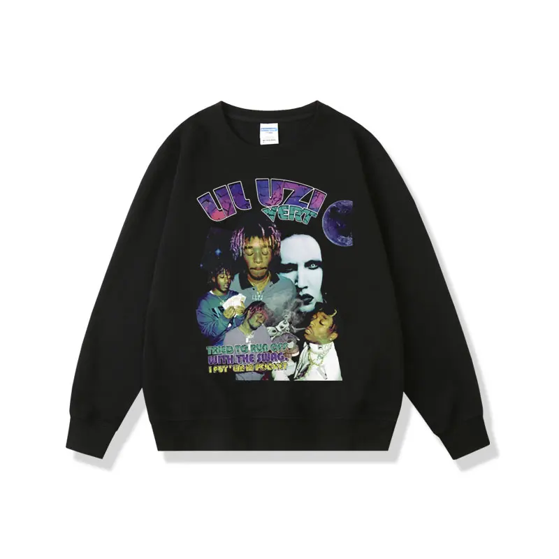 

Rapper Lil Uzi Vert Tried To Run Off with The Swag I Put 'em In Pocket Sweatshirt Men Hip Hop Pullover Mens Oversized Pullovers
