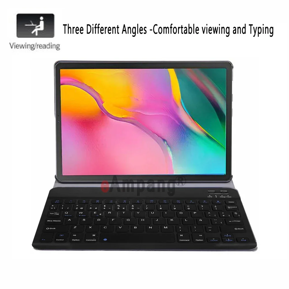 Чехол с клавиатурой подсветкой для Samsung Galaxy Tab A 8 2019 SM-T290 SM-T295 противоударный чехол