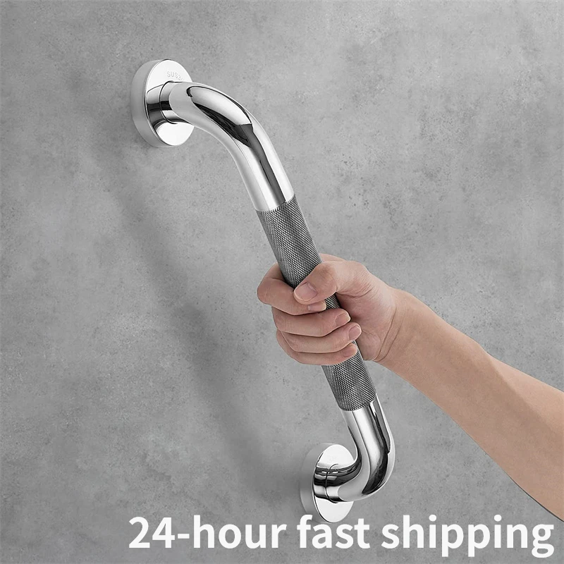 

30/40/50cm Stainless Steel Bathroom Tub Toilet Handrail Grab Bar Anti Slip Shower Safety Helping Support Handle Towel Rack