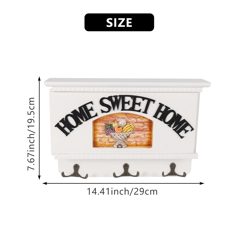 SEWS-почтовый держатель для настенной стойки ключей белый декоративный органайзер