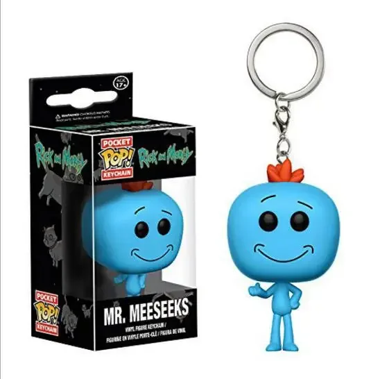 Фото FUNKO POP Pickle Rick and Morty снежный шар голограмма космический костюм Рик клон брелок детские игрушки мистер мезикс Снежный шар подарок №3