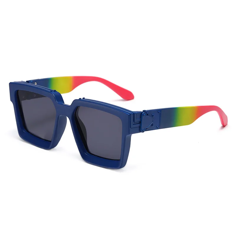

New European and American jump sunglasses glasses large box sunglasses for men and women sunglasses versatile glasses creativity