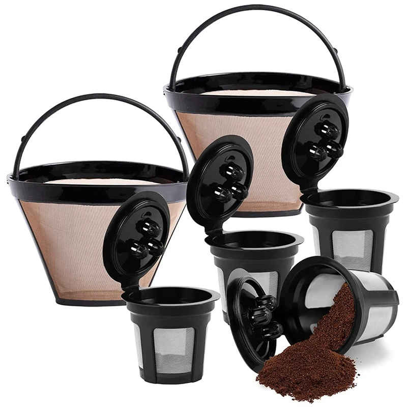 

2 Pack Reusable Cone Coffee Filter Coffee Filter For Ninja Dual Brew Coffee Maker