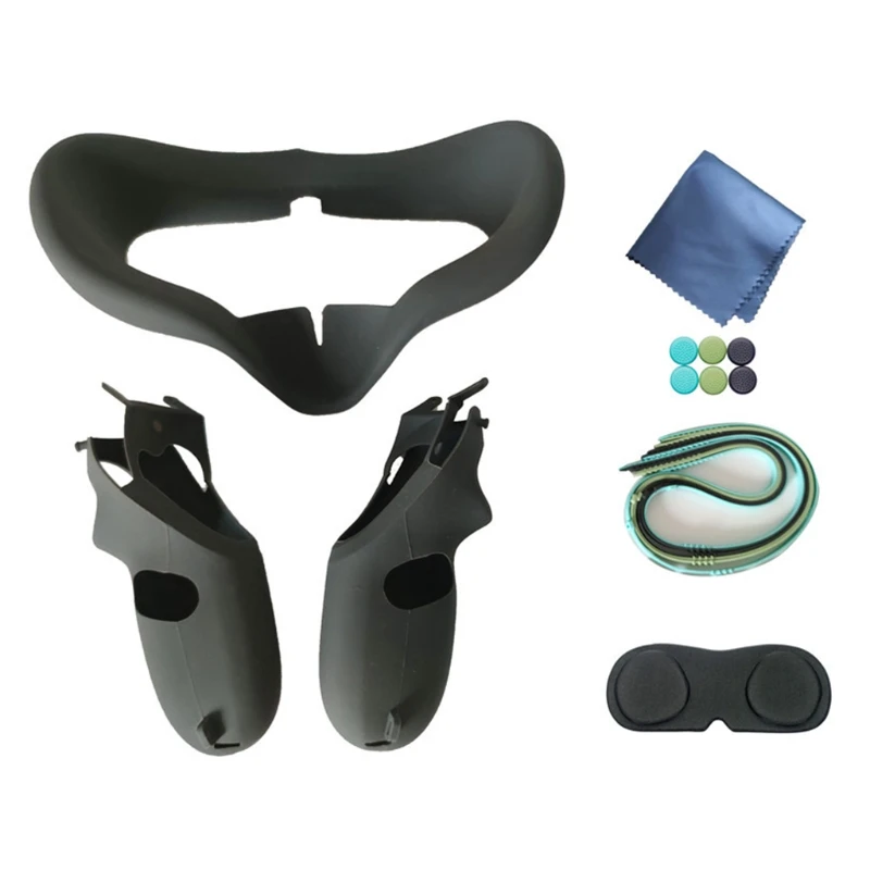 

Anti-Slip Shockproof Shell VR Lens Protective Cover Silicone Case Handle Case Rocker for Oculus-Quest Touch Controller