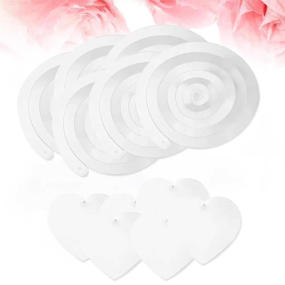 

6pcs 90cm Love Heart Swirl Spiral Hanging Party Wedding Ornament Pendants (Heart)