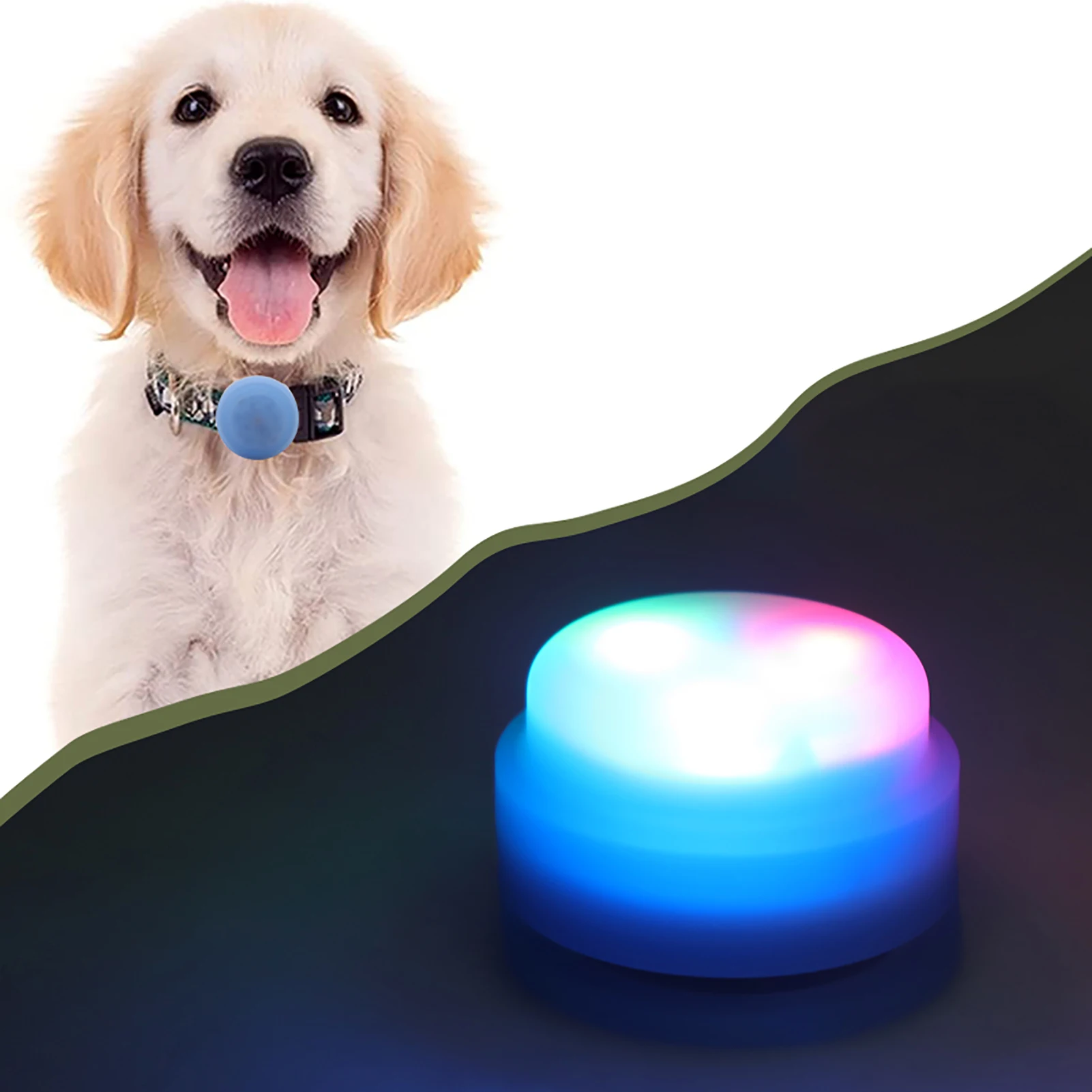 

For Airtag Case Silicone Protective Sleeve Cover With LED Lights Airtags-Tracker Silicone Case For Pet Airtag Accessories