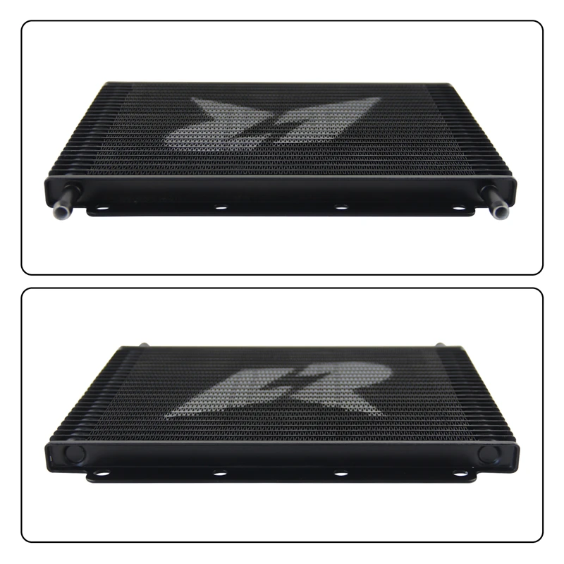 Черный 25-рядный масляный радиатор трансмиссии универсальный 11 x 7 8 0 75 дюйма (280x198x19