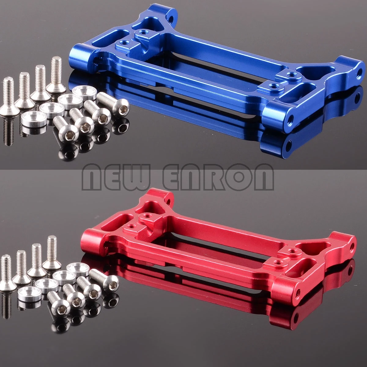 

NEW ENRON #8239 1Pc Blue/Red Aluminum Front Steering Servo Mount for RC Crawler Car 1/10 Traxxas TRX-4 TRX4 TRX-6 TRX6