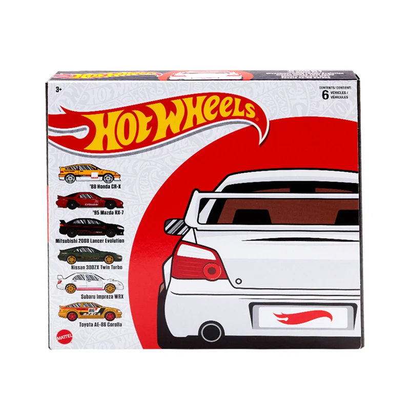 Хот-колеса HGM12 освещение металлы Nissan 300ZX Twin Turbo Toyota AE86 Corolla 6 шт. Коллекционная