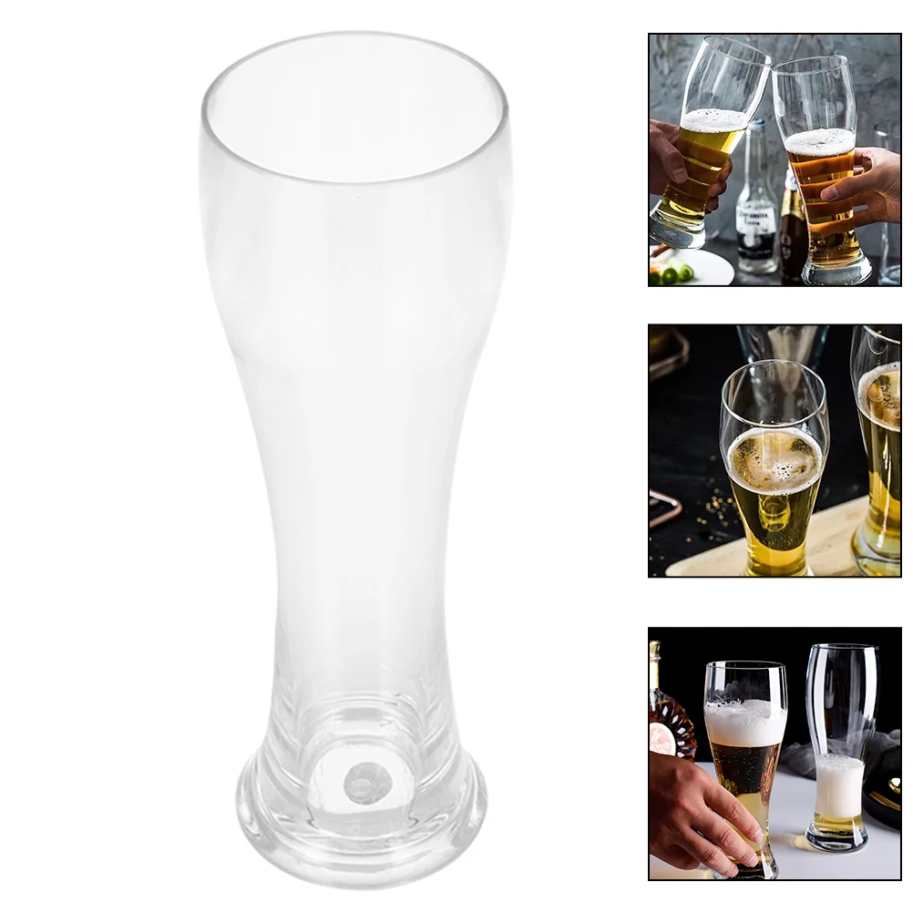 

Delicate Beer Cup Transparent Beer Drinking Cup Comfortable Grip Cup for Home