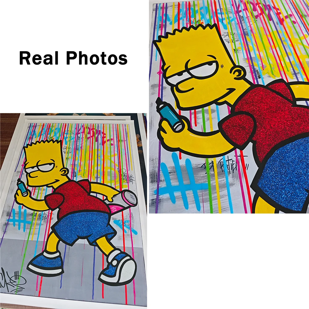 Семья Диснея Симпсоны художественный постер принты Симпсонов классическое