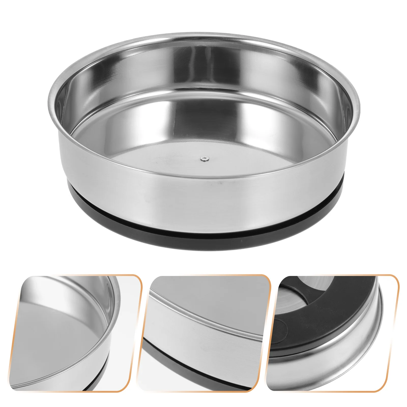 

1Pc Rotating Organizer Round Tray Seasoning Storage Tray for Kitchen Home Bathroom