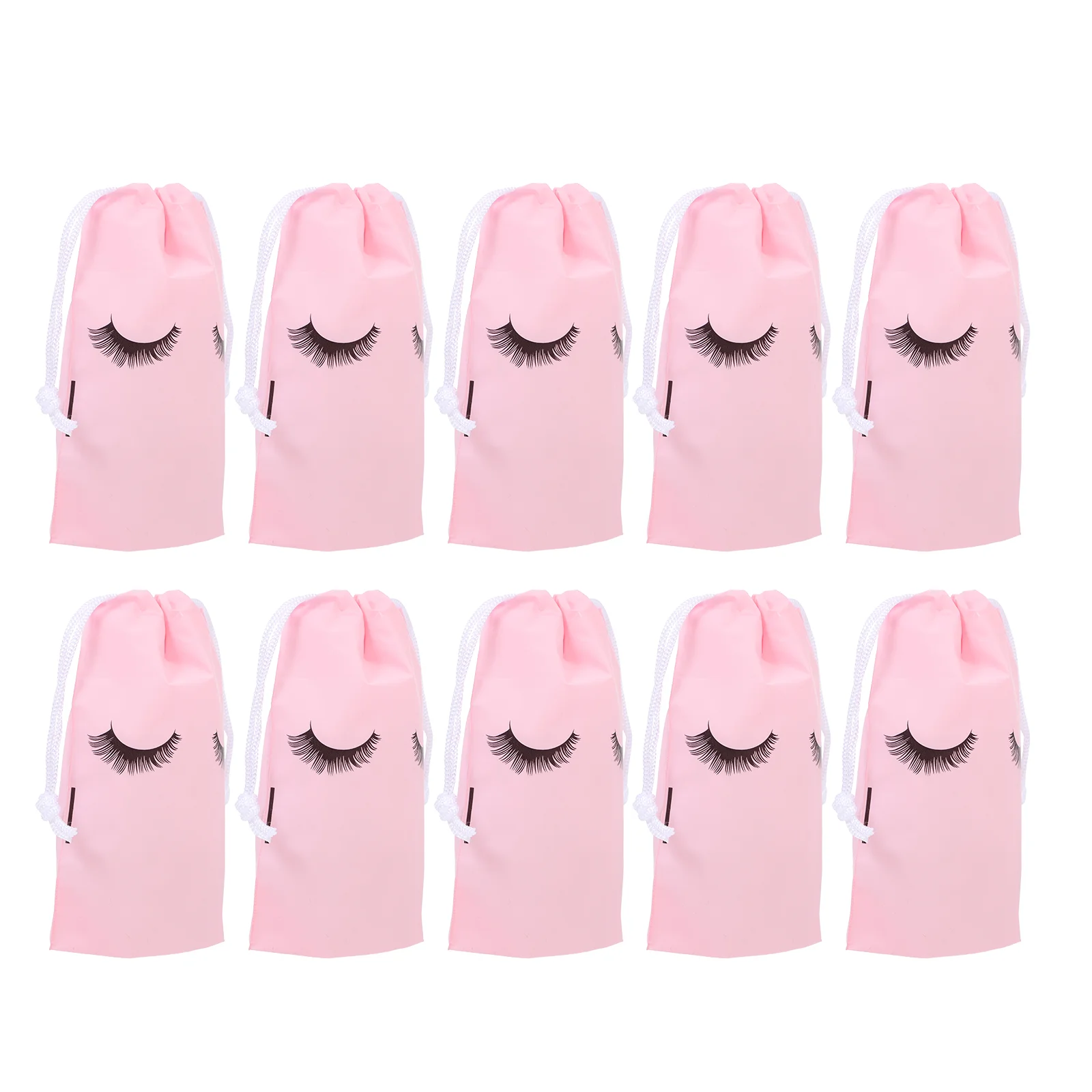 

50 Pcs Beam Storage Bag Drawstring Cosmetics Bulk Bags Travel Organizer Makeup Water Proof Mascara Lash Wallet