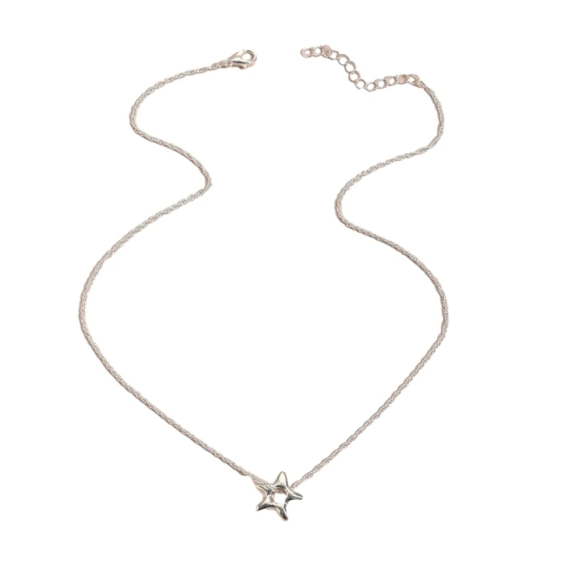 

E0BF Five-pointed Star Trend Necklace Student Simple Temperament Cold Wind Necklace