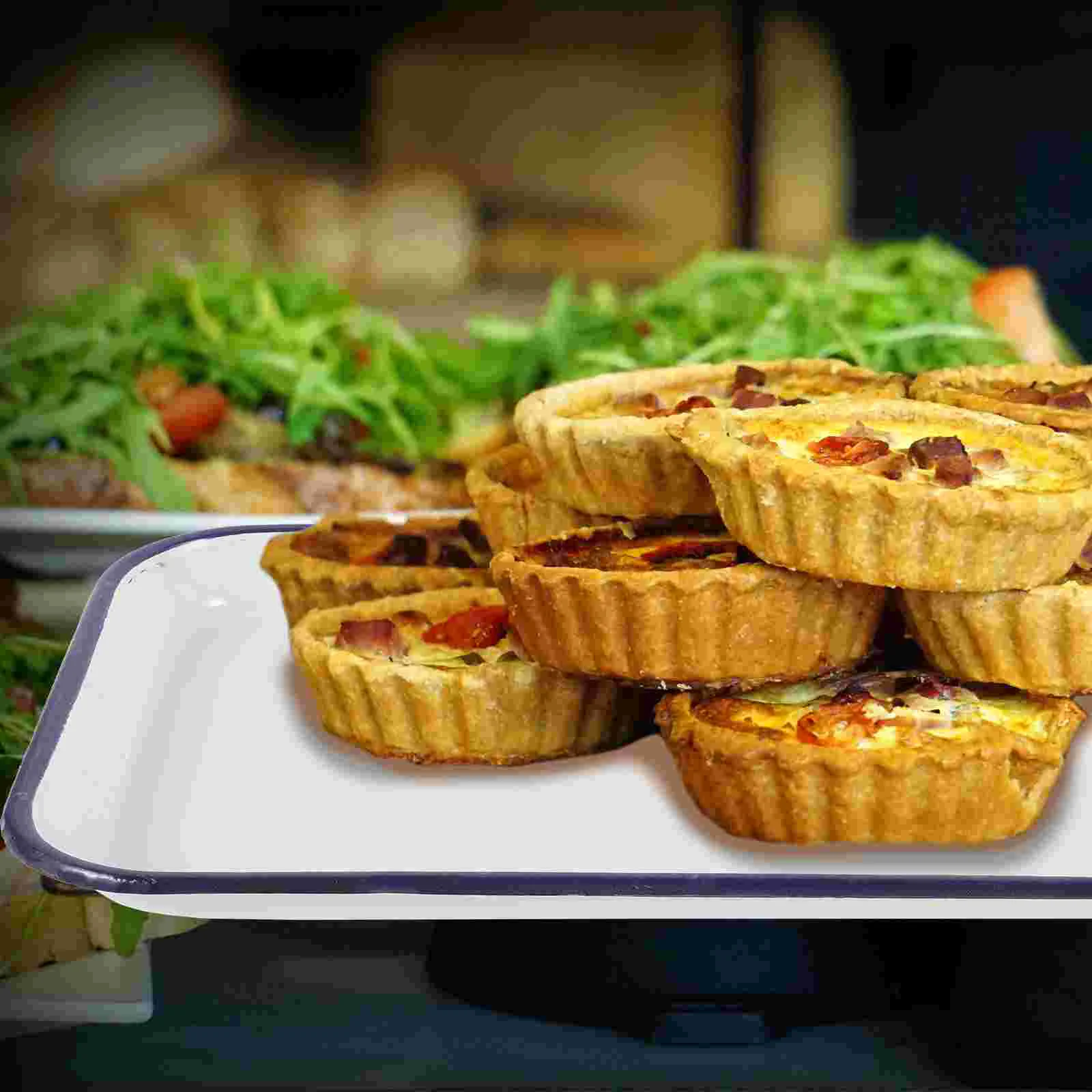 Сковорода для духовки жаровня противень выпечки белый зеленый