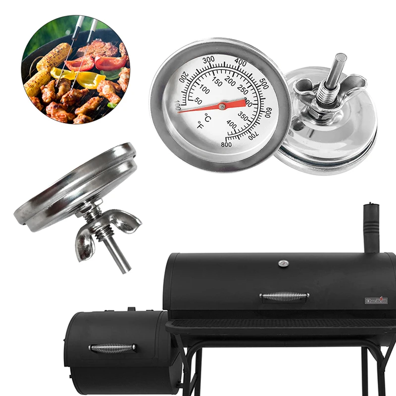 

Barbecue Thermometer Stainless Steel BBQ Smoker Grill Temperature Gauge Cooking Food Probe Grill Oven Home Kitchen Accessories