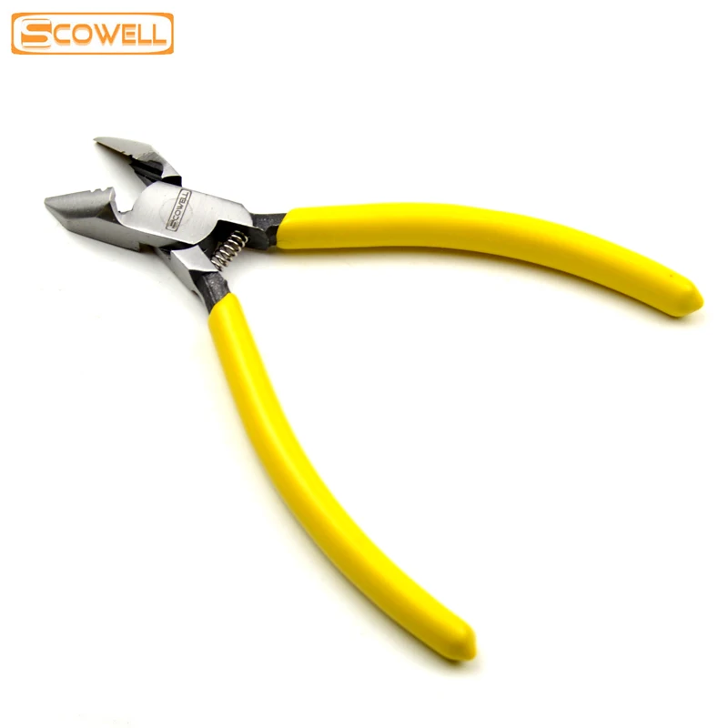 

6" High Carbon Steel End Diagonal Plier Side Cutting Nipper 45 Degree Cutting Edge DIY Hand Tools Electrical Wire Stripper Clamp