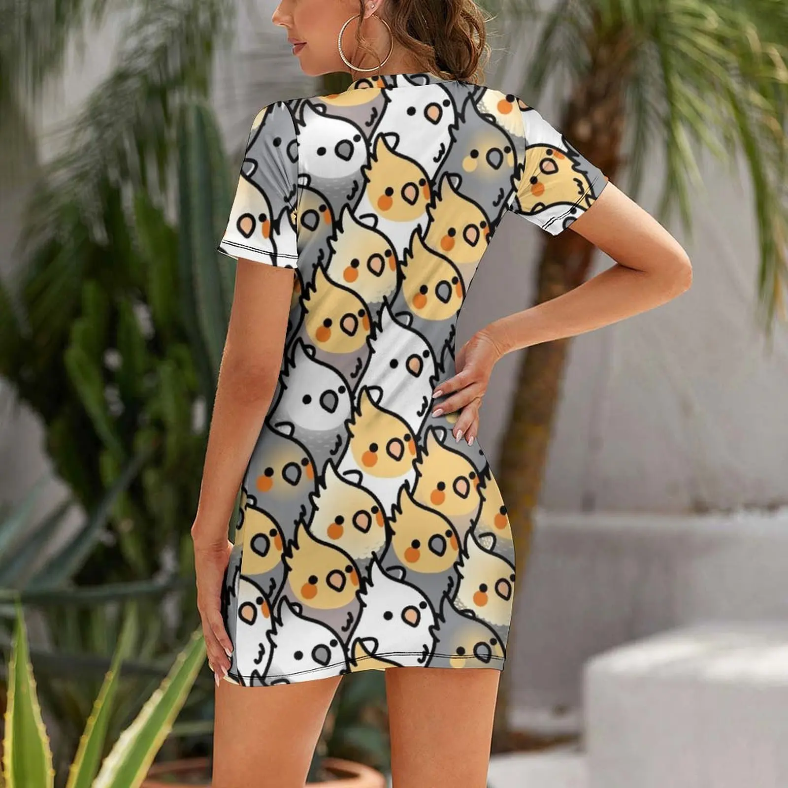 Платье Chubby Cockatiel из полиэстера