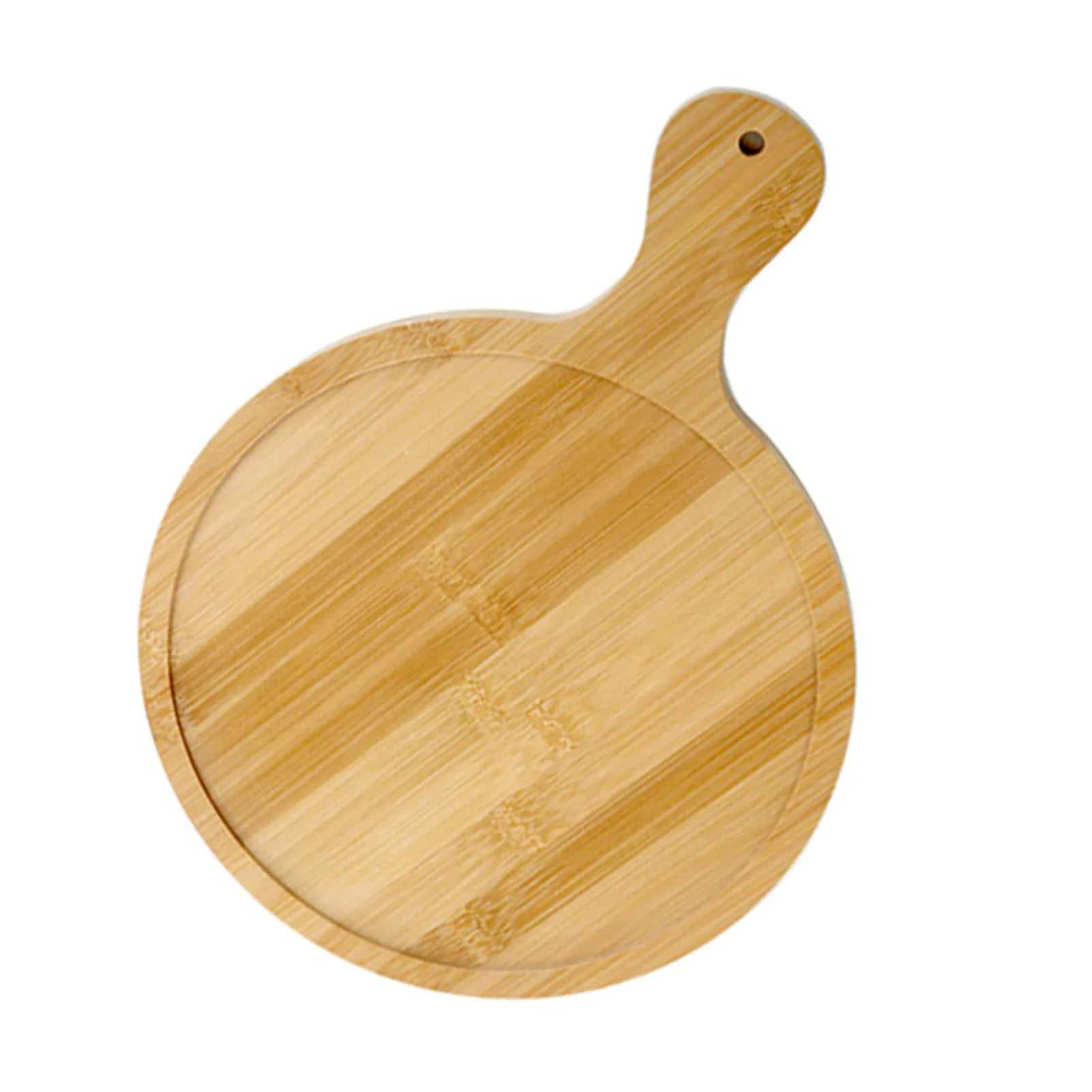 ZK20 бамбуковый деревянный поднос для пиццы прозрачная текстура удобная ручная