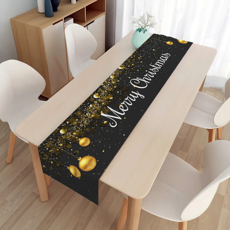 

33x2022 см льняные рождественские изолированные салфетки, настольные дорожки, рождественские украшения для стола, новогодние подарки