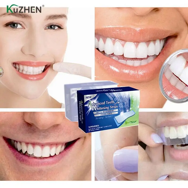 

2021 Oral Hygiene Care Strip For False Teeth Veneers Dentist Seks Whiten Gel Teeth Whitening Strips White Tooth Dental Kit
