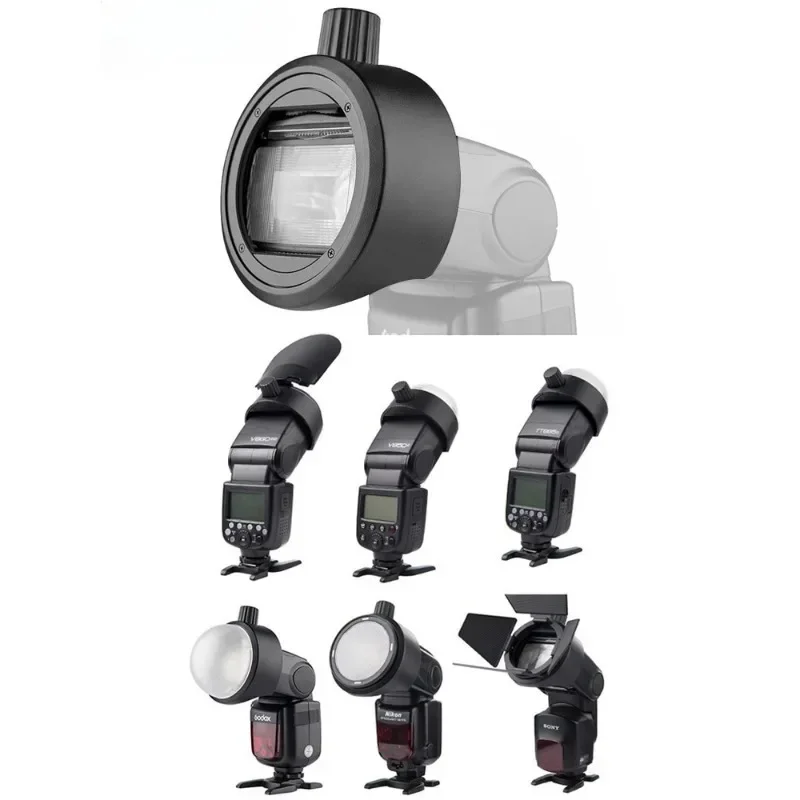 Для Godox S-R1 Адаптер для вспышки с круглой головкой AK-R1 Переходное кольцо TT685 V860II V350